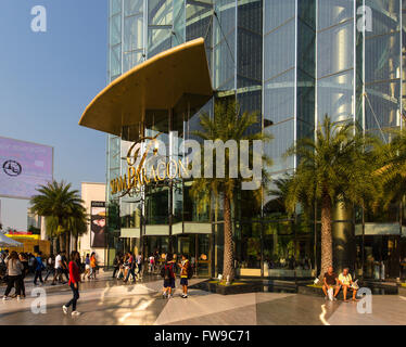 Siam Paragon Mall, Glasfassade, Rama I Road, Bangkok, Thailand Stockfoto