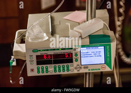 Braun Outlook 100ES Sicherheit Infusionspumpe System in neonatalen Intensivstation Krankenhaus Stockfoto