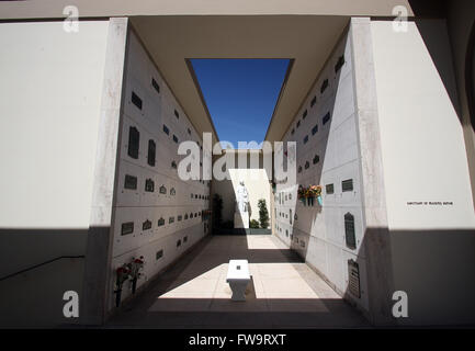 Berühmtheit, die letzten Ruhestätten - Forest Lawn Memorial Park Hollywood Hills: The Courts of Remembrance.  Mitwirkende: Allgemeine anzeigen wo: Los Angeles, California, Vereinigte Staaten von Amerika als: 1. März 2016 Stockfoto