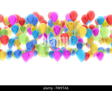 Bunte Gruppe von Multi-Color-Ballons Stockfoto