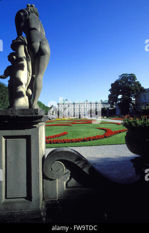 AUT, Österreich, Salzburg, park und Schloss Mirabell.  AUT, Oesterreich, Salzburg, Schloss Und Park Mirabell. Stockfoto