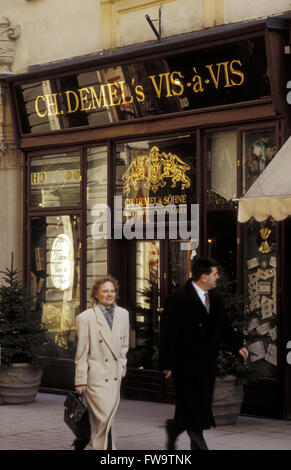 AUT, Österreich, Wien, Cafe Demel auf dem Kohlmarkt.  AUT, Oesterreich, Wien, Cafe Demel am Kohlmarkt. Stockfoto