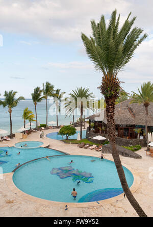 Schwimmbad des Residence Hotel auf Mauritius. Stockfoto