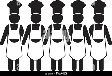Kochen Koch Menschen Icon Illustration design Stock Vektor
