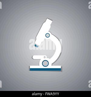 Mikroskop-Glyph-Symbol. Stock Vektor