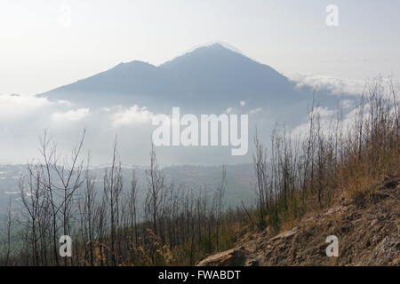 Blick vom Berg Gunung Batur, Bali, Indonesien, Asien Stockfoto