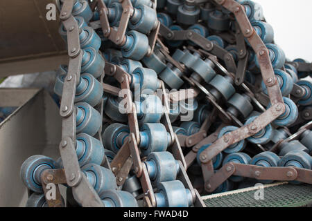 Linie der alten Industrie-oder Fertigung Fördertechnik Stockfoto