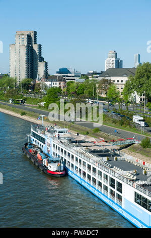 Köln, Blick von der Zoobrücke Stockfoto