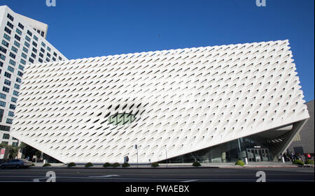 Außenansicht des die breite Kunst-Museum in Los Angeles. Stockfoto