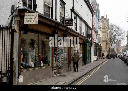 Stadtzentrum von Turl Street, Oxford, UK Stockfoto