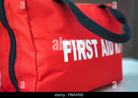 Erste Hilfe Kit Stockfoto