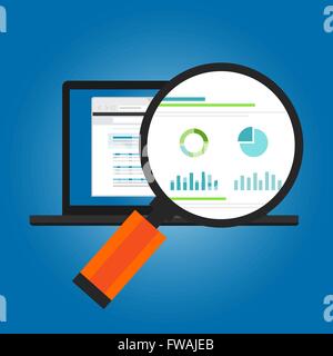 Online-Anzeigen Konvertierung Nummer analytische Website Besucher Statistik Diagramm Sitzung Verkehrsmeldung Stock Vektor