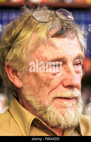 Gary Snyder ein amerikanischer Dichter bei seinem Besuch in Prag im Jahr 2007 Stockfoto