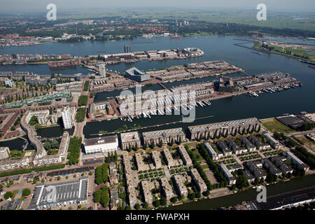 Zeeburg Bereich in Amsterdam Stockfoto