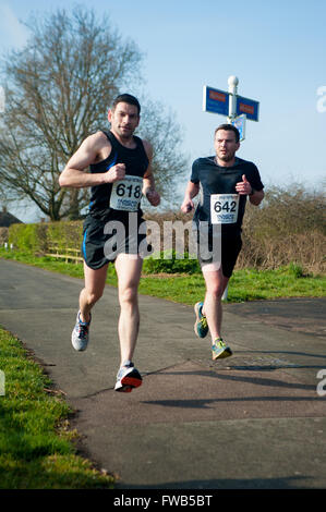 Loughborough Halbmarathon April 2016 Stockfoto