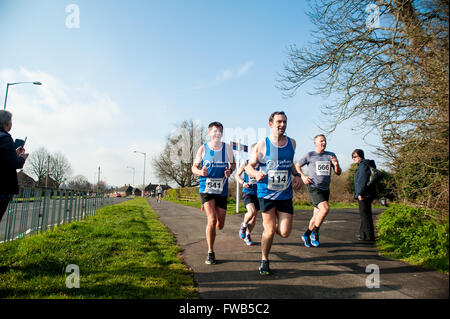 Loughborough Halbmarathon April 2016 Stockfoto