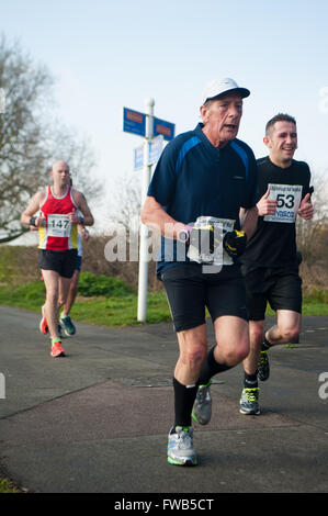 Loughborough Halbmarathon April 2016 Stockfoto