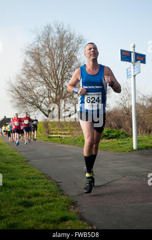 Loughborough Halbmarathon April 2016 Stockfoto