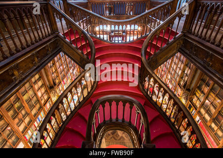 Livraria Lello & Irmao Buchhandlung, Porto, Portugal Stockfoto