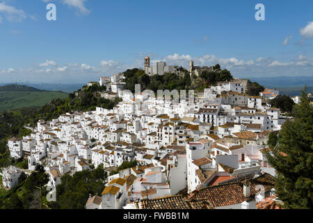 Casares weiße Dorf Pueblo Blanco, Costa Del Sol, Provinz Malaga, Andalusien Stockfoto