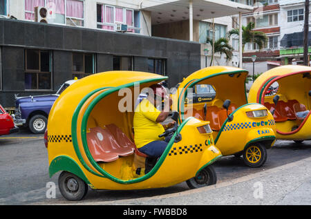 Cocotaxis Havanna Kuba Mittelamerika Stockfoto