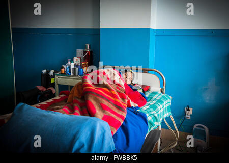 Nepal, Sangha, Wirbelsäulenverletzung Rehabilitationszentrum Stockfoto