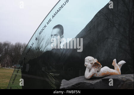 Letzte Ruhestätte für österreichische Sänger Falco aka Johann Hölzl am Wiener Zentralfriedhof Friedhof.  Mitwirkende: Falco wo: Wien, Deutschland bei: 2. März 2016 Stockfoto