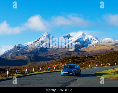 Die Cuillin Berge von Glen Sligachan, Isle Of Skye, innere Hebriden, Schottland, Vereinigtes Königreich Stockfoto