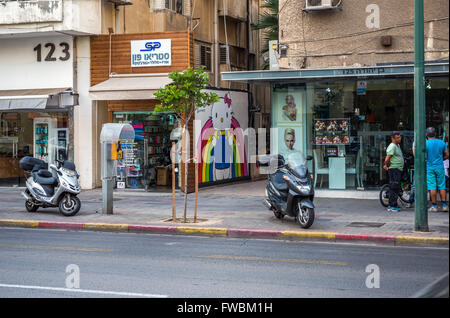 Ben-Yehuda-Straße in der Stadt Tel Aviv, Israel Stockfoto