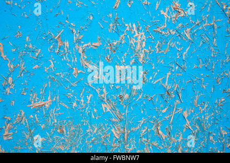 Spanplatte blau Hintergrund Stockfoto