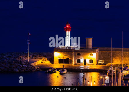 Menton Leuchtturm Stockfoto