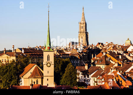 Architektur in Bern am Morgen Stockfoto