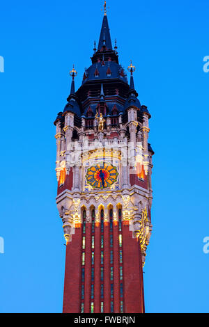 Calais-Rathaus Stockfoto