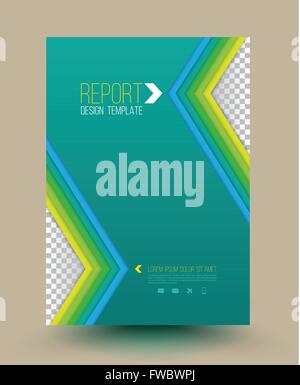Moderne Vektor abstrakte Broschüre. Vektor-Illustration. Buch-Cover. Flyer Design-Vorlage. Stock Vektor