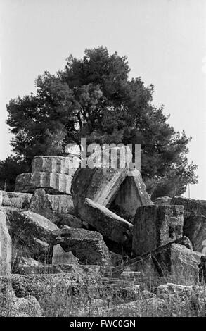 Die antike sportliche Stätte von Olympia in Griechenland. Stockfoto