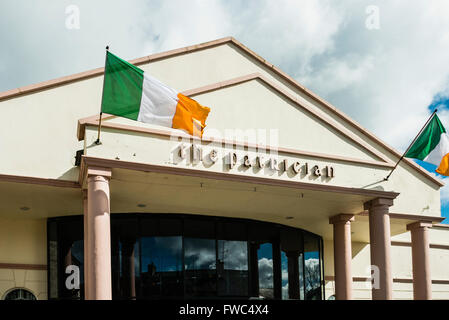 Der Patrizier Hall, Carrickmore, einem ehemaligen parochialen Saal zu einem Tanz, Event- und Konzerthalle umgewandelt. Stockfoto