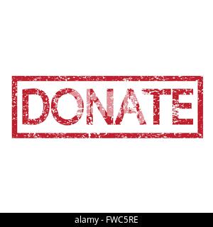 Stempel-Wort Spenden Stock Vektor