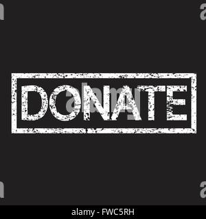 Stempel-Wort Spenden Stock Vektor