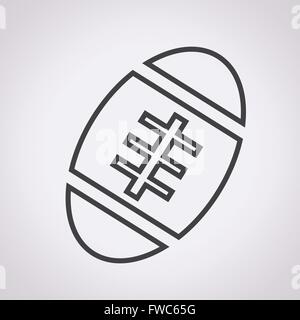 American Football-Kugel-Symbol Stock Vektor