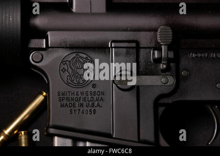 Smith & Wesson AR-15 Stockfoto