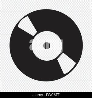 Retro Vinyl Aufnahmesymbol Stock Vektor