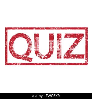 Stempel Text QUIZ Stock Vektor