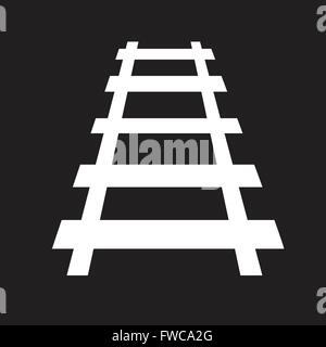 Eisenbahn-Track-Symbol Stock Vektor
