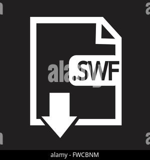 Bild-Dateityp SWF-Format Symbol Stock Vektor