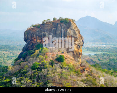 sonnigen Eindruck um Sigiriya, einem alten Palast befindet sich in der zentralen Matale-Distrikt in Sri Lanka Stockfoto