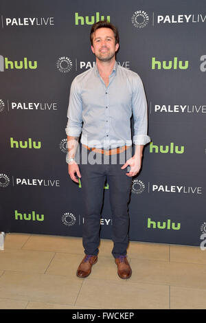 Beverly Hills, Kalifornien. 1. April 2016. Rob McElhenney besucht ein Abend mit "Always Sunny In Philadelphia bei The Paley Center for Media am 1. April 2016 in Beverly Hills, Kalifornien ist es". © Dpa/Alamy Live-Nachrichten Stockfoto