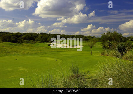 San Antonio, Texas, USA. 7. Sep, 2007. Loch Nr. 14 im Briggs Ranch Golf Club am 7. September 2007 in San Antonio, Texas. ZUMA PRESS/Scott A. Miller © Scott A. Miller/ZUMA Draht/Alamy Live-Nachrichten Stockfoto