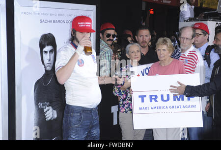 Film Premiere der Gebrüder Grimsby mit: Sacha Baron wo: Los Angeles, California, Vereinigte Staaten von Amerika als: 3. März 2016 Stockfoto