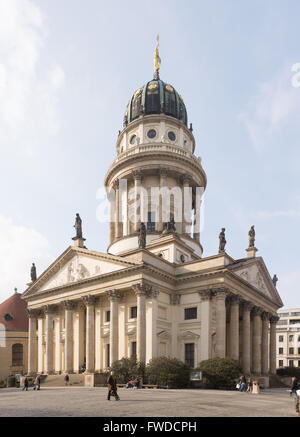 BERLIN, März 24: Das Franzosische Dom (Deutsch für französische Dome) in dem Gendarmenmarkt in Berlin am 24. März 2016. Stockfoto