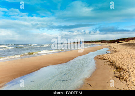 Ostseeküste im Herbst. Palanga, Litauen Stockfoto